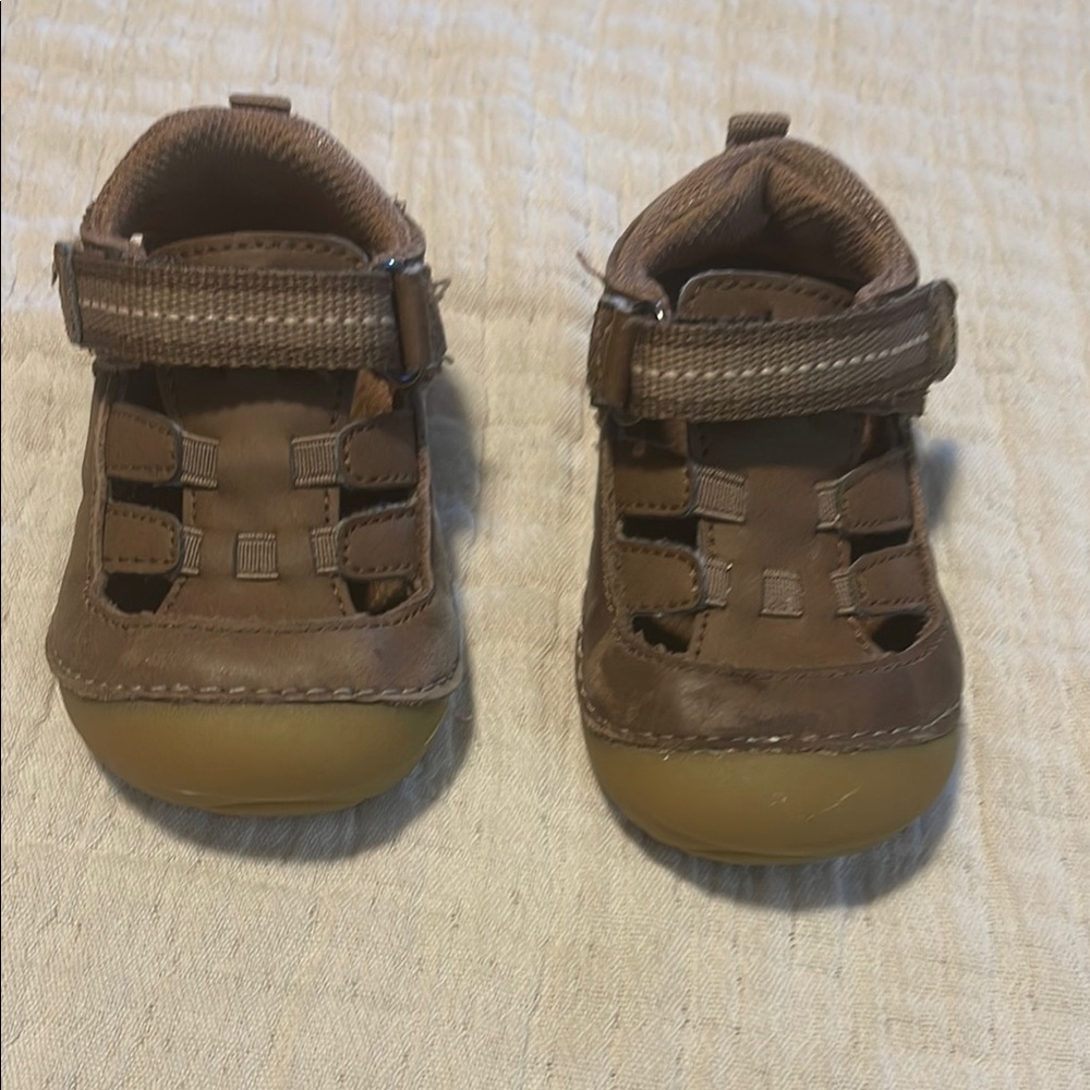 Stride Rite Brown Baby Walker Shoes